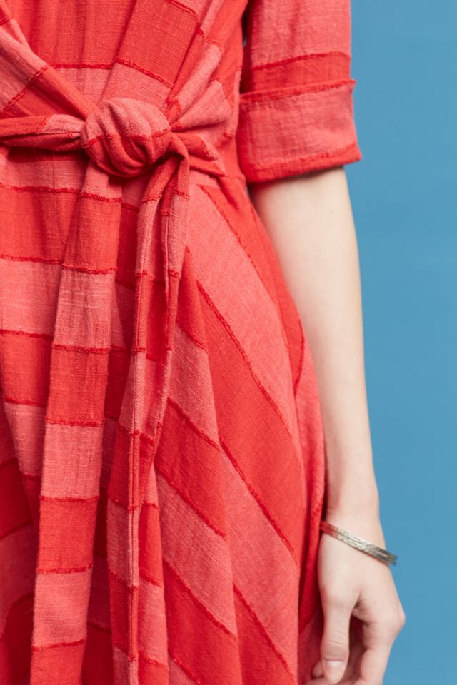 Striped Tie-Front Dress #2