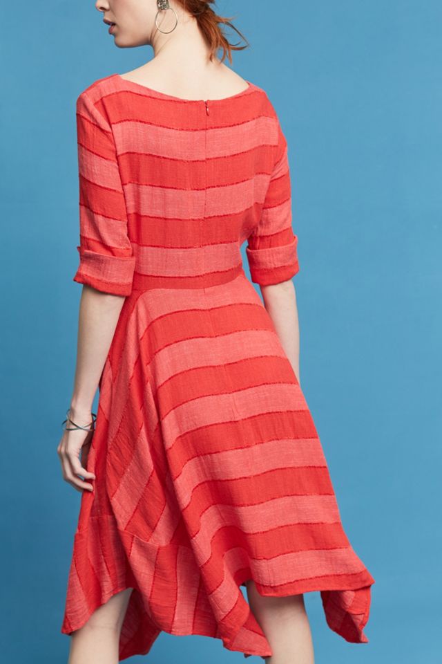 Striped Tie-Front Dress #3
