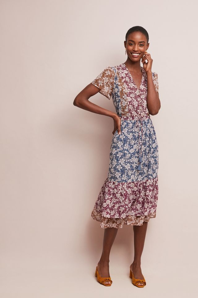 Desert Floral Midi Dress | Anthropologie