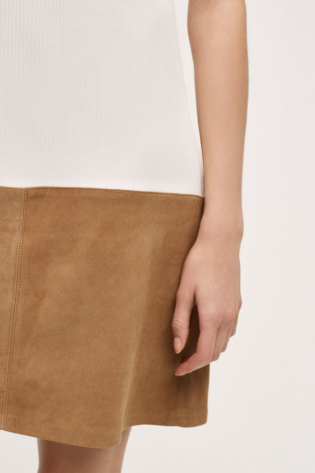 Colorblock Suede Dress #2