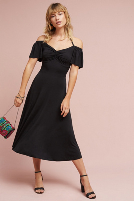 Bailey44 Sweetheart Midi Dress In Black | ModeSens