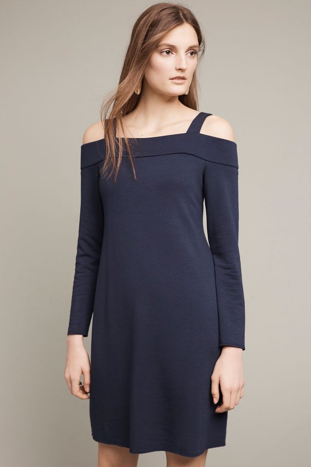 Cold shoulder best sale sweatshirt dress