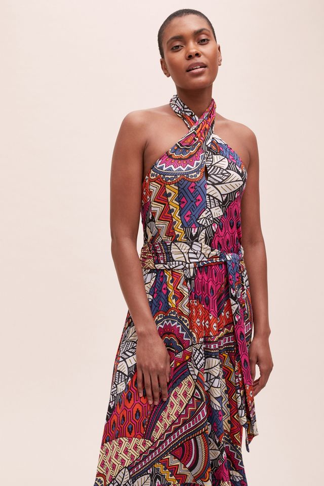 Maeve Cynthia Halter Maxi Dress | Anthropologie