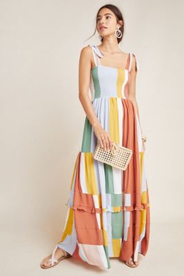 knee length dresses for ladies Alessa Wine Maxi main image 0