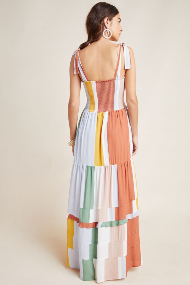 Sunny Striped Maxi Dress #1