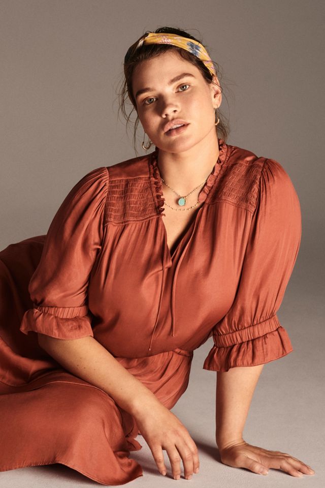 Rosa Ruffled Plus Dress #3