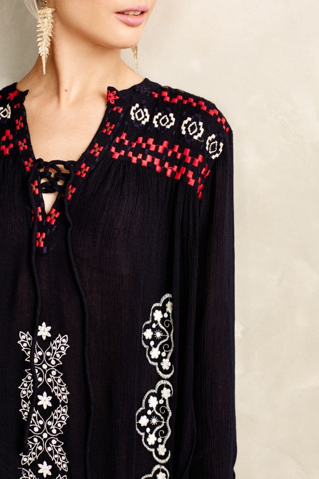 期間限定セール! Anthropologie Embroidered Peasant Dress LACE The Label Embroidered Peasant Dress | Anthropologie
