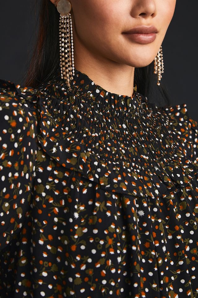 Scotch & Soda Smocked Mini Dress #4