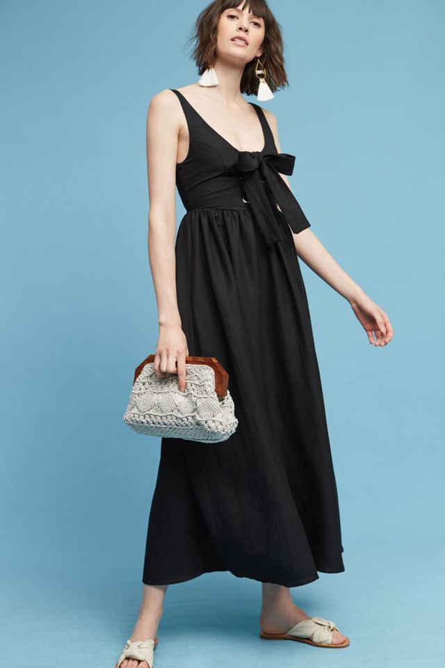 Myriam Linen Midi Dress #1