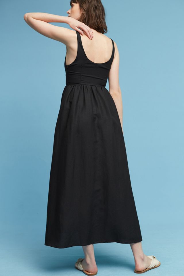 Myriam Linen Midi Dress #3