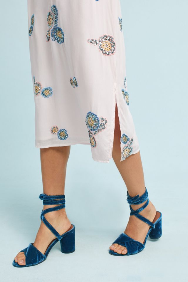 Floral Sequin Column Dress #1