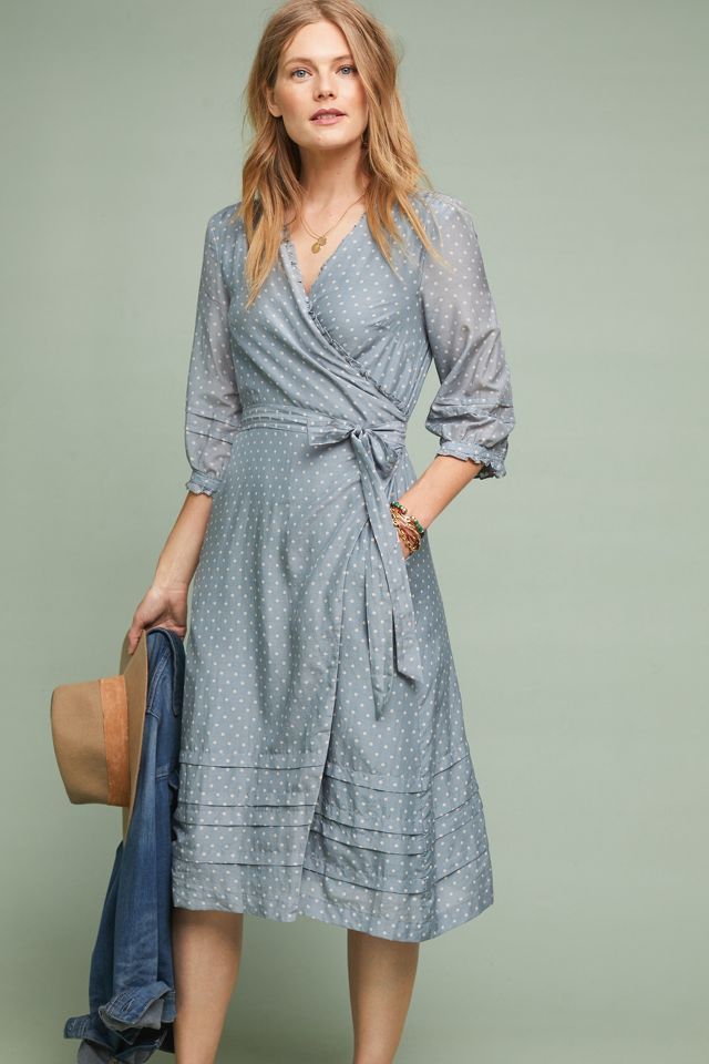 Anthropologie breanna wrap dress hotsell