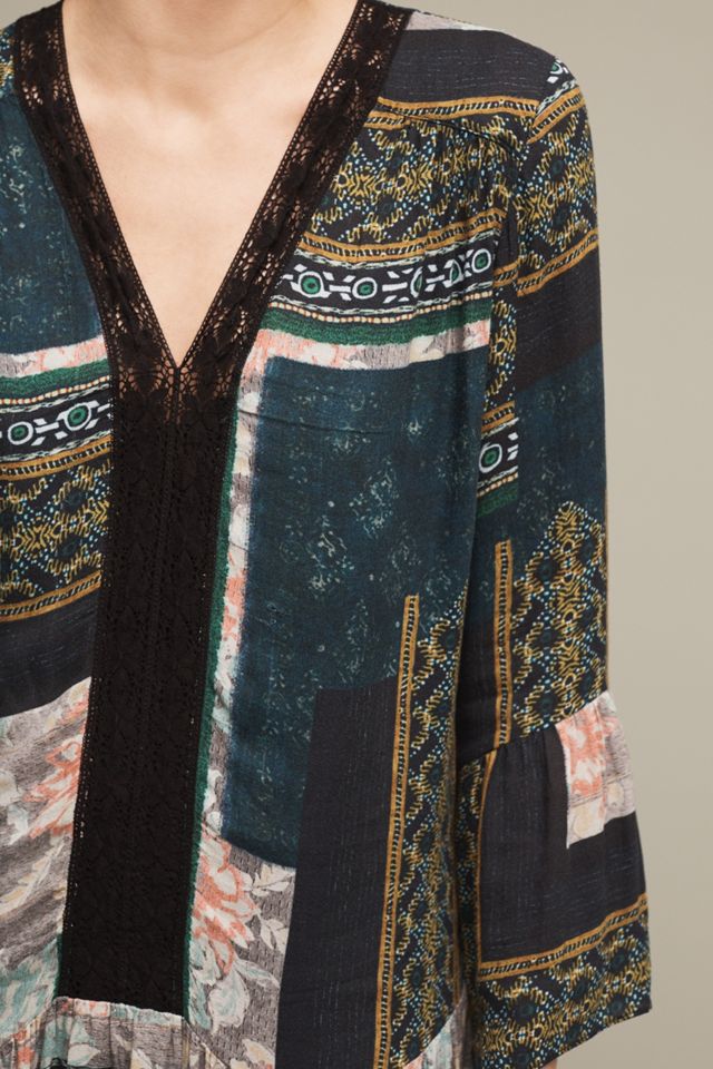 Patchwork Peasant Dress #1