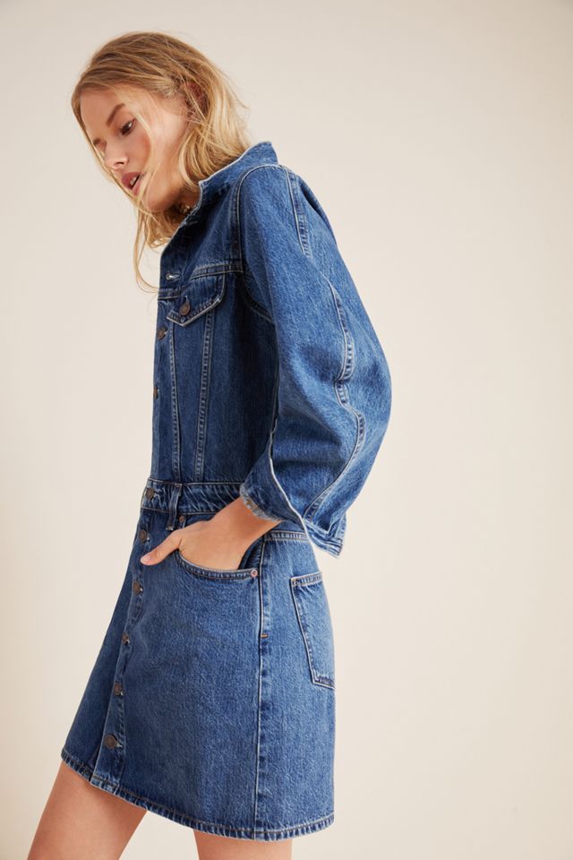 white christmas dresses Aradia Denim Mini Dress | Classic Wash main image 0