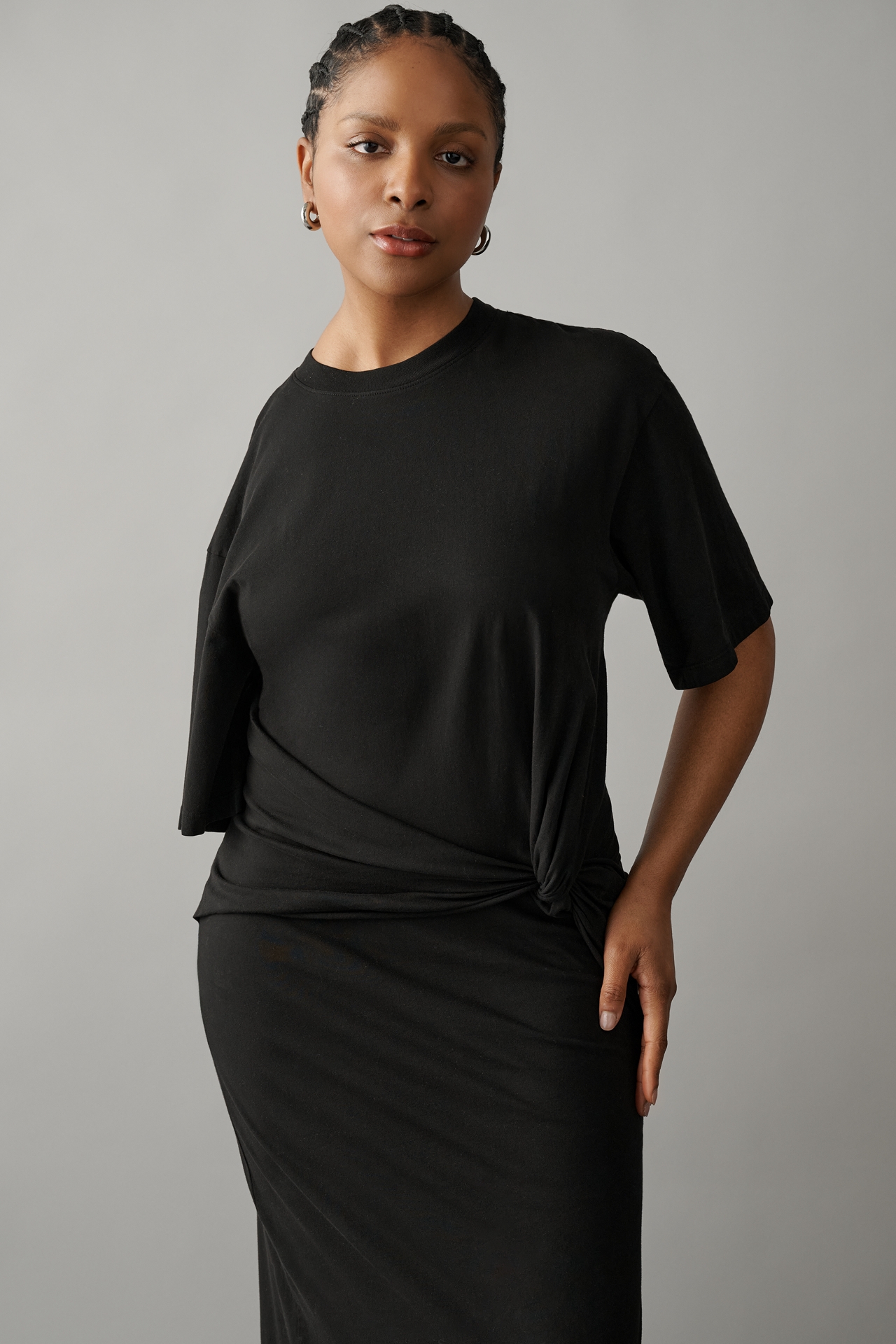 AGOLDE Zanna Cotton Knit T-Shirt Dress