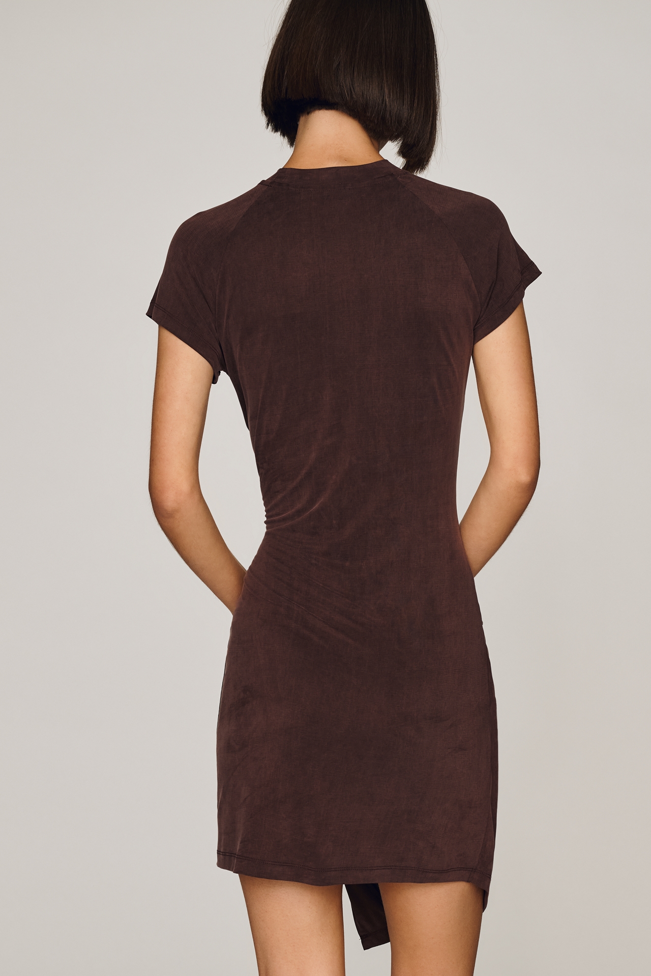 AGOLDE Kerri Draped Mini Dress