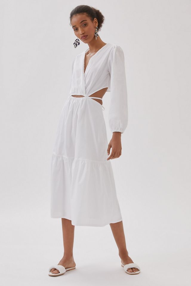 Cut-Out Midi Dress