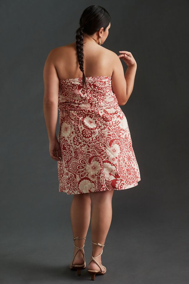 anthropologie blue strapless dress Celandine Strapless Sweater Dress