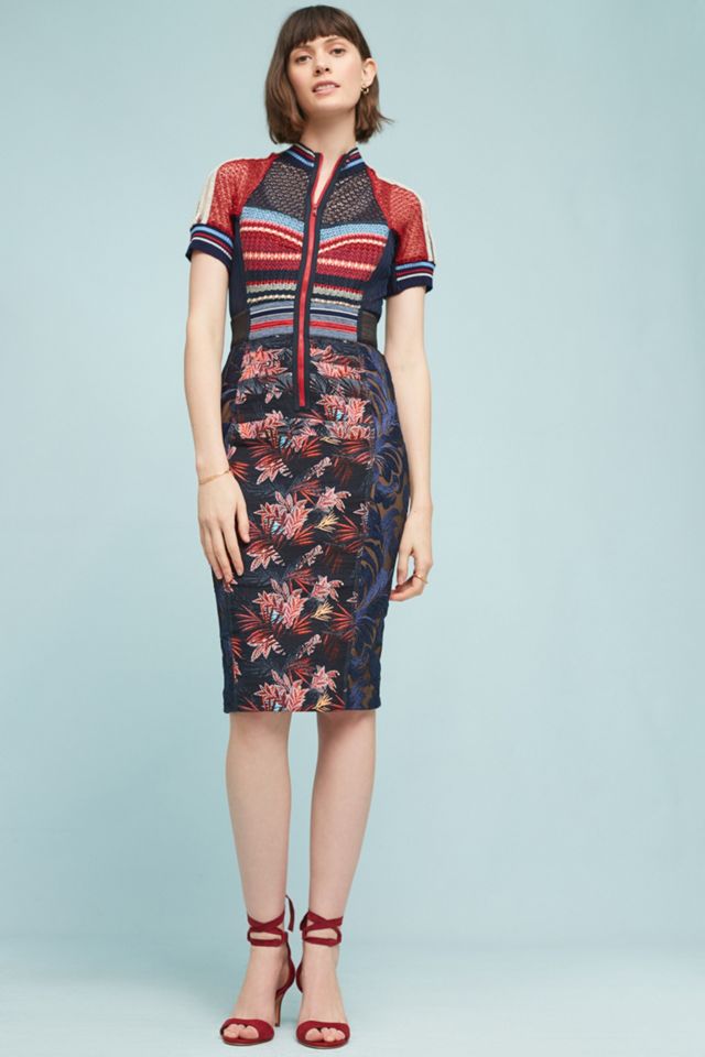 Jewel Jacquard Dress #1