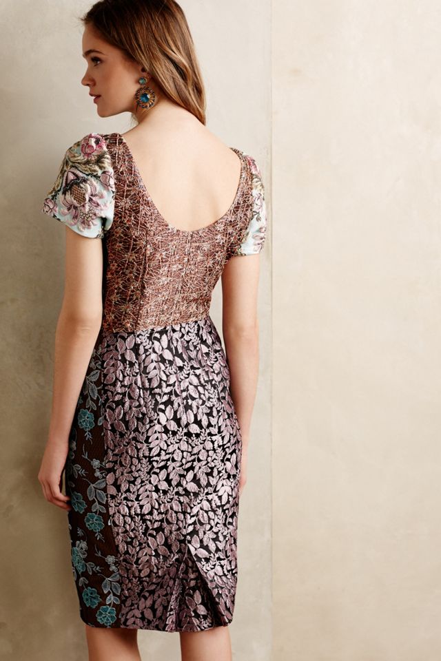 Pieced Brocade Dress | Anthropologie