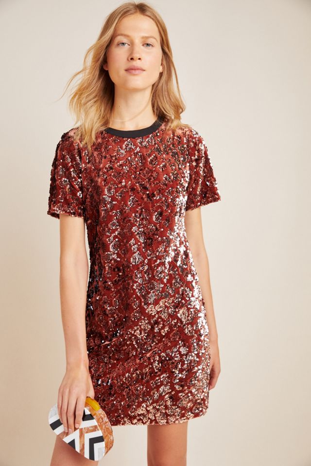 Andi Sequined Tee Dress #1