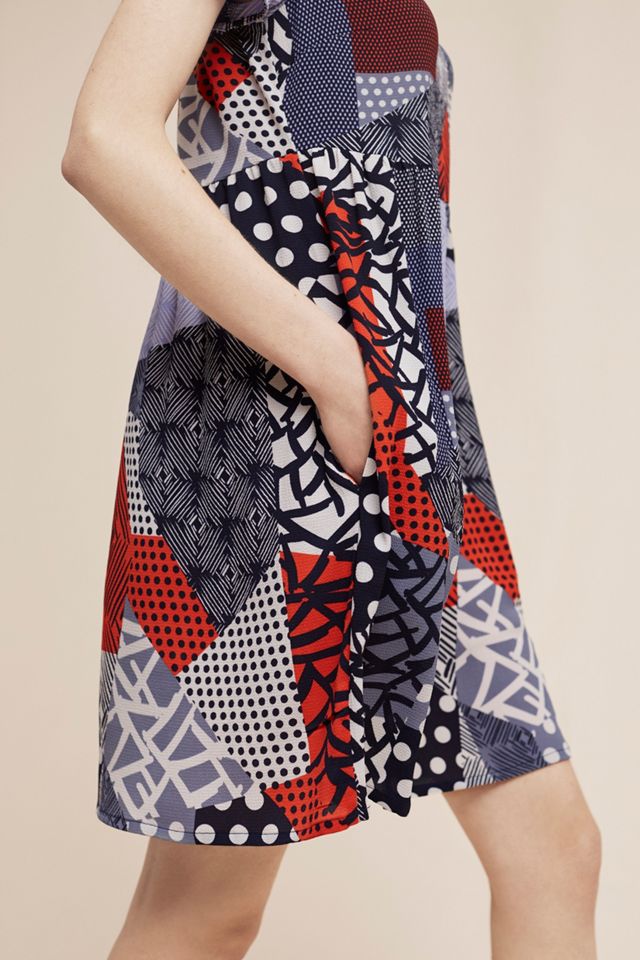 Robe trapèze Olantha, bleu #1