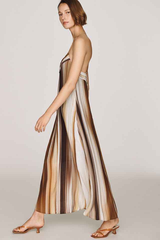 Greylin Stella Halter Midi Dress #2