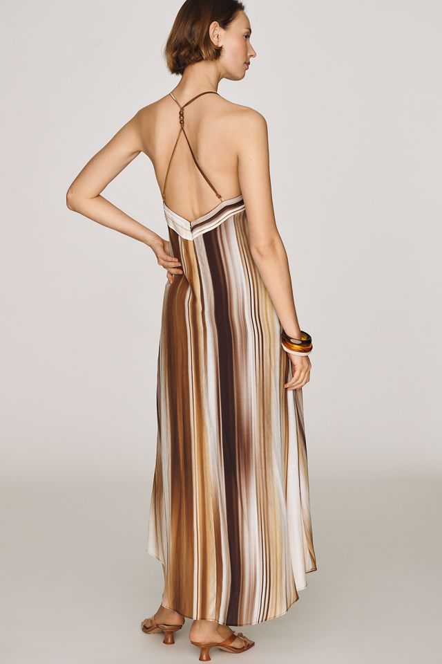 Greylin Stella Halter Midi Dress #3