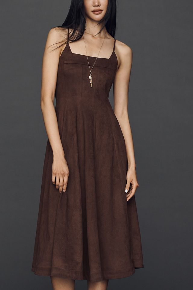 Greylin Eloise Square-Neck Midi Dress #1