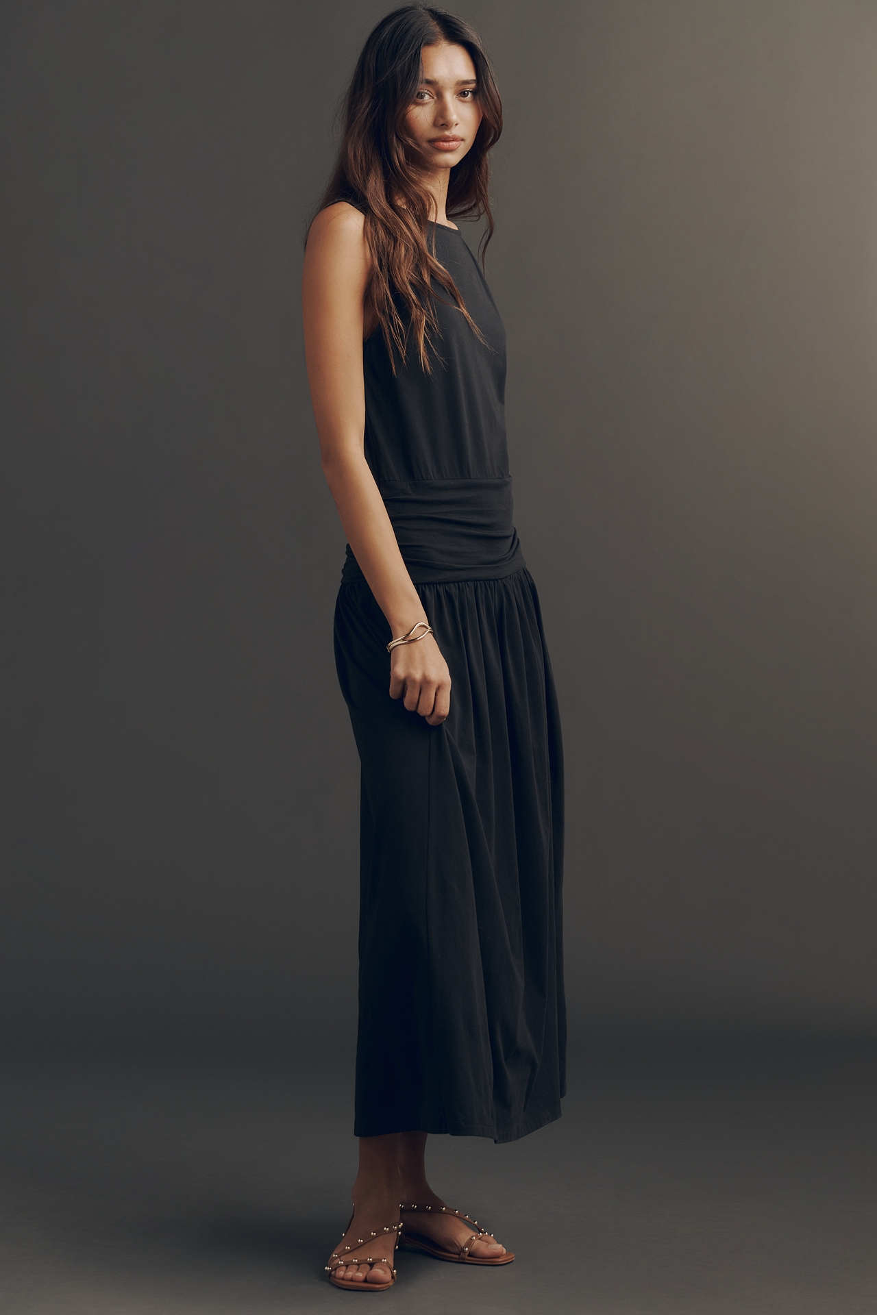 Nation Los Angeles Cotton Cleo Midi Dress