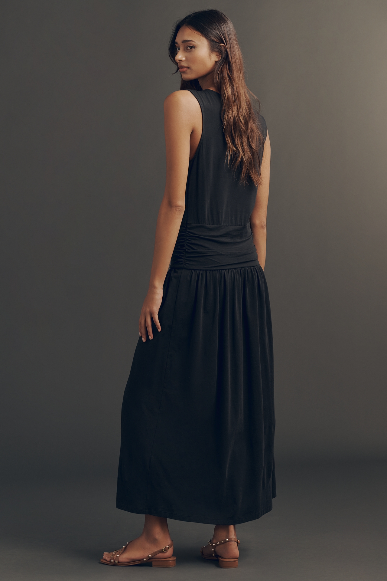 Nation Los Angeles Cotton Cleo Midi Dress