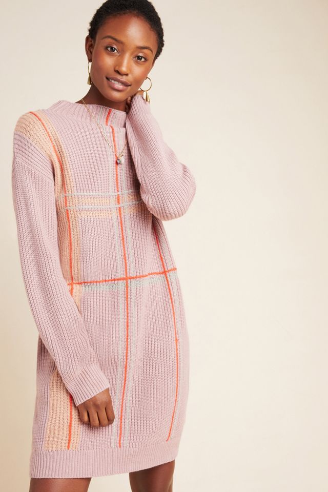 Samia Plaid Sweater Dress #3