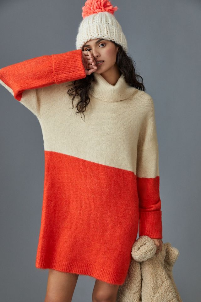 Karina Colorblocked Tunic Sweater Dress | Anthropologie