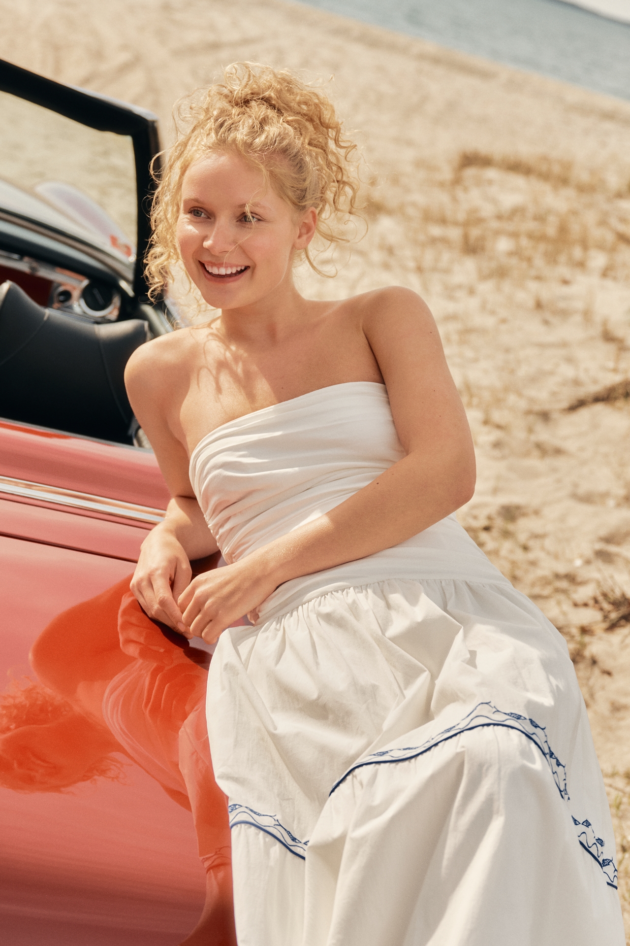 Line & Dot Oia Strapless Maxi Dress