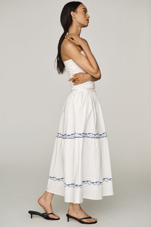 linen short sleeve maxi dress Flax-Full Dress - Linen Maxi Dress main image 0