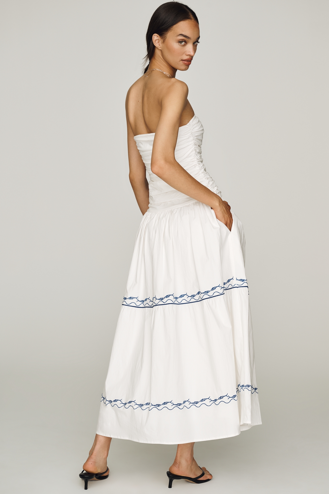 Line & Dot Oia Strapless Maxi Dress