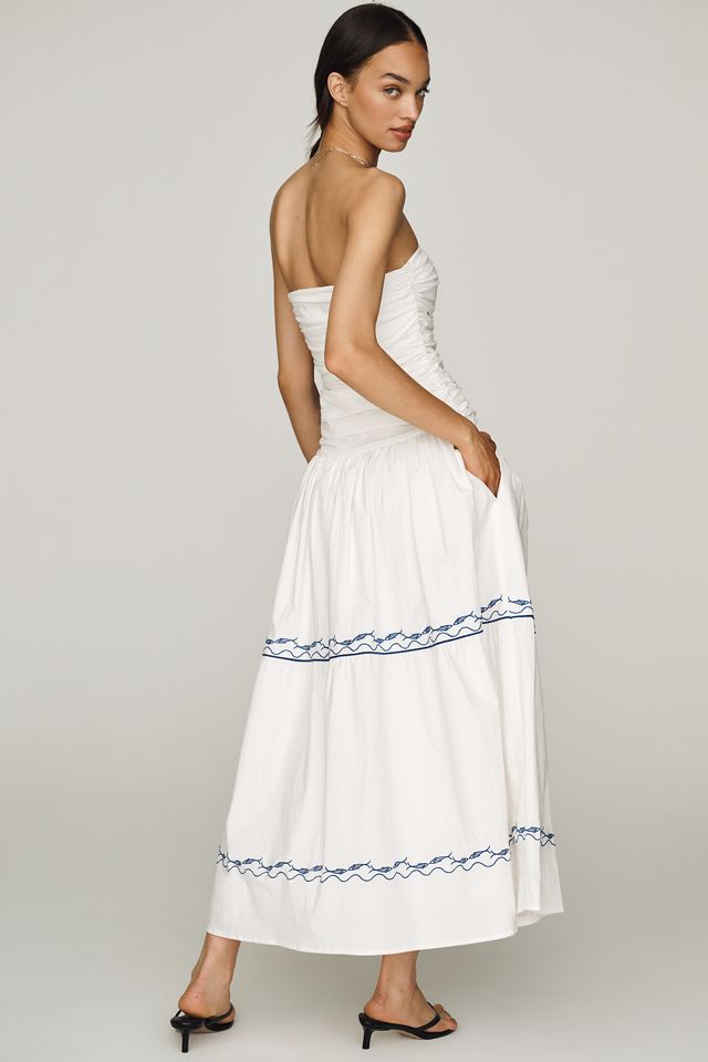 Line & Dot Oia Strapless Maxi Dress | Anthropologie