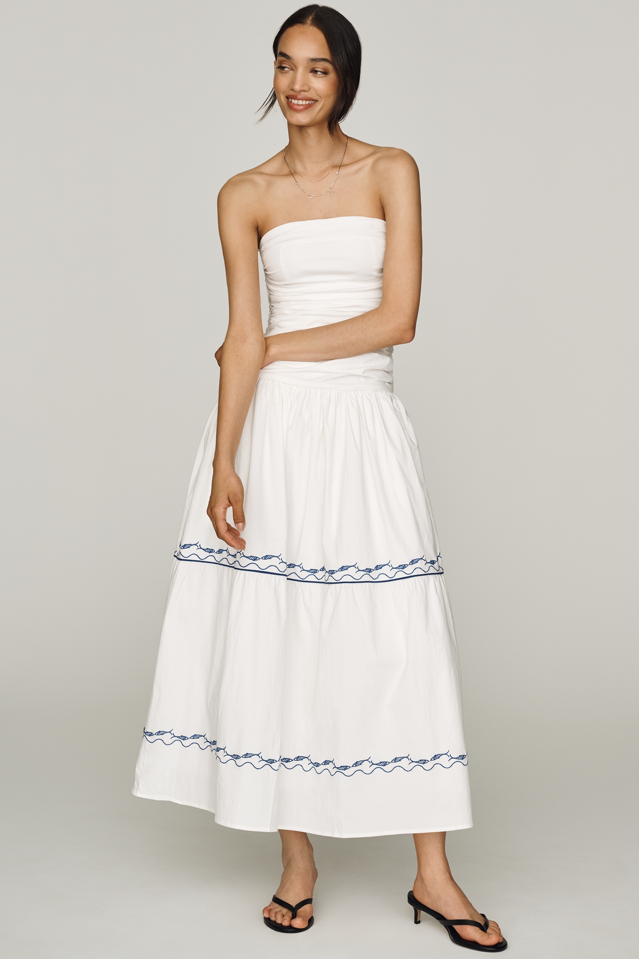 Line & Dot Oia Strapless Maxi Dress