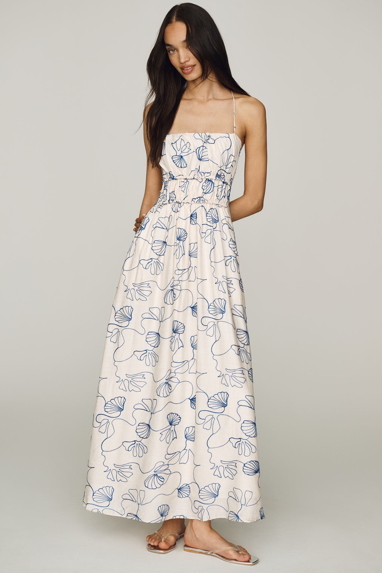 Line & Dot Oia Mykonos Maxi Dress