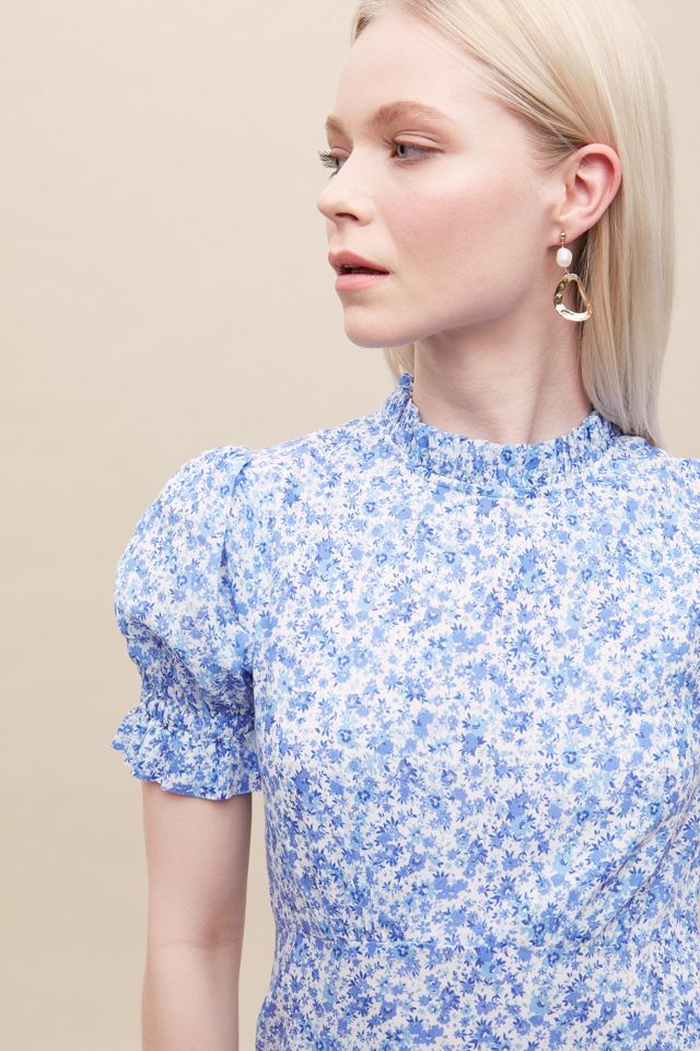 for love and lemons blue river mini dress For Love & Lemons Catherine Mini Dress – Cattivo