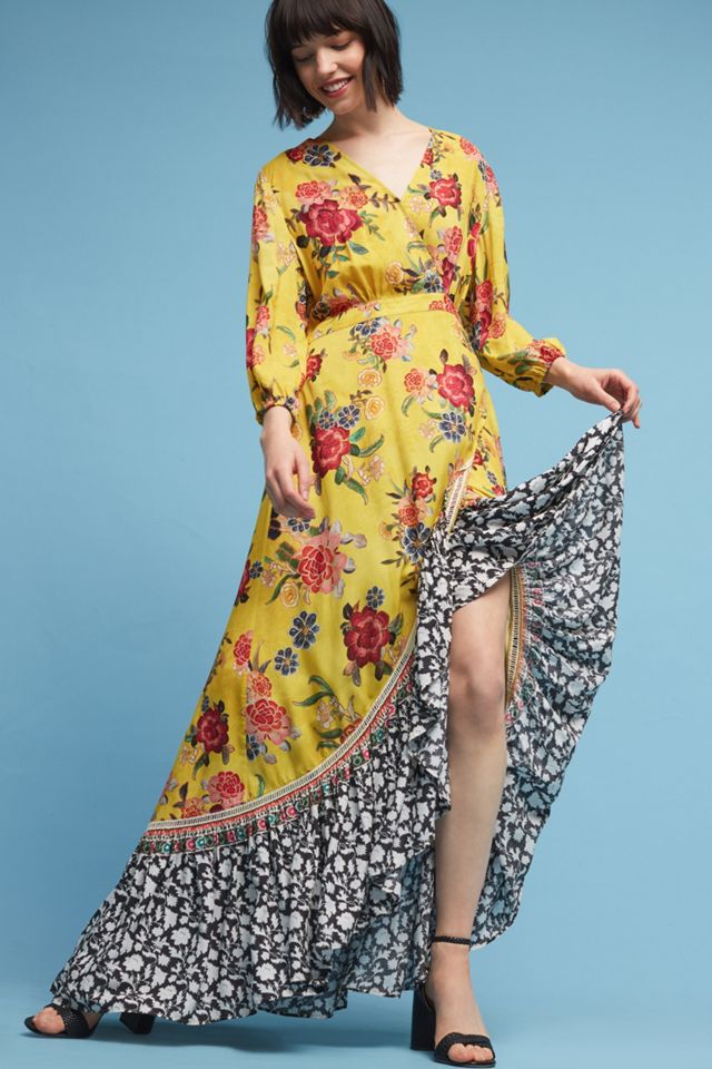 Farm Rio Sunlit Floral Maxi Dress | Anthropologie