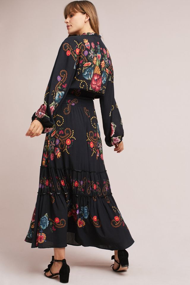 Farm Rio Smocked Floral Dress #3