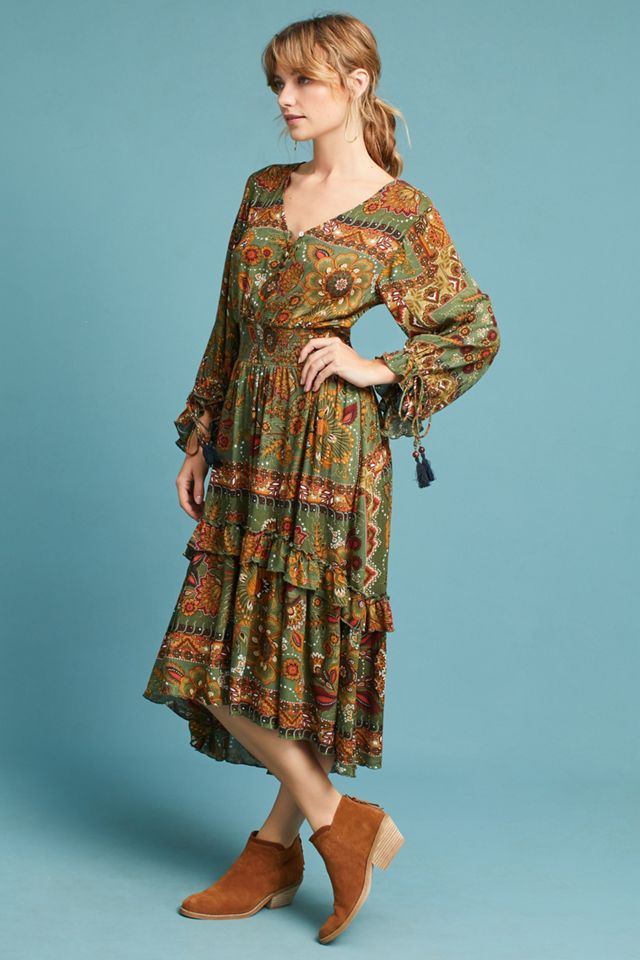 Farm Rio Ruffled Peasant Dress #1
