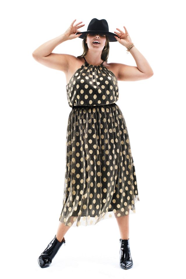 Confetti Halter Midi Dress #8