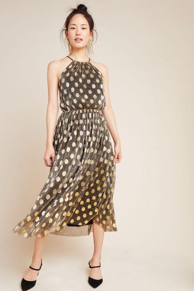 Confetti Halter Midi Dress