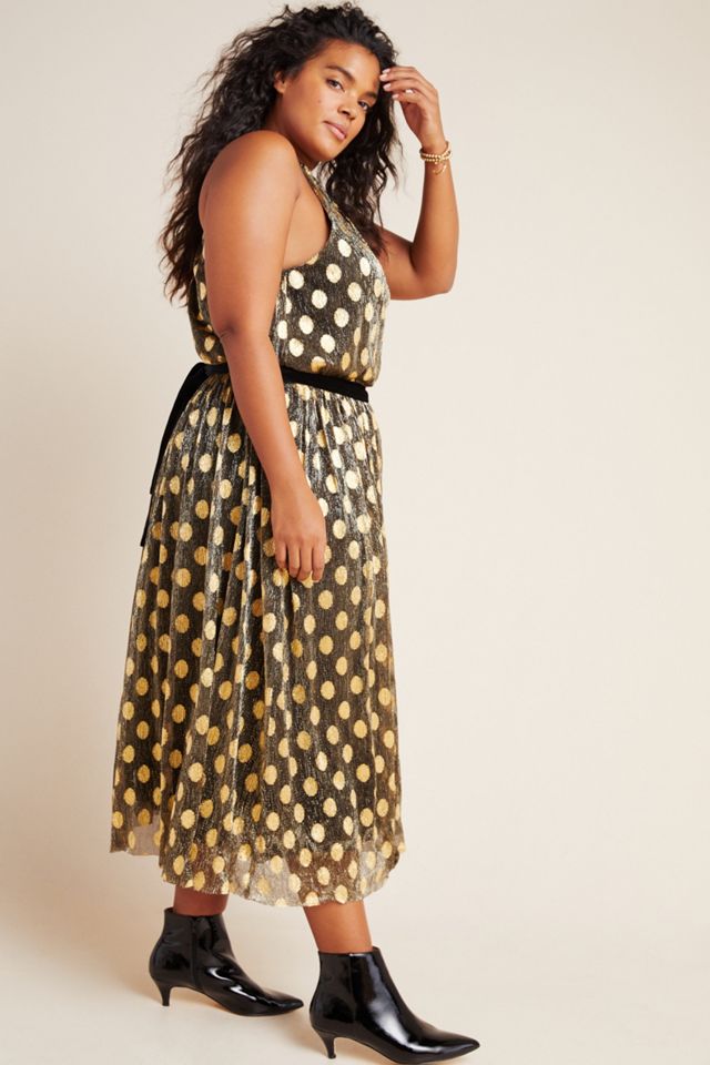 Confetti Halter Midi Dress #7