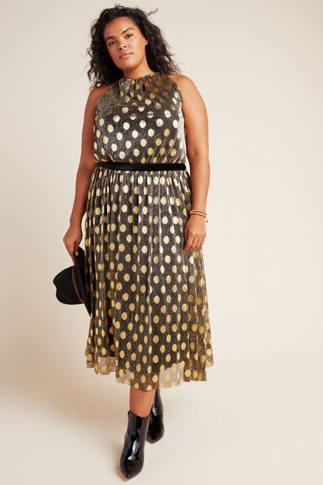 Confetti Halter Midi Dress #4
