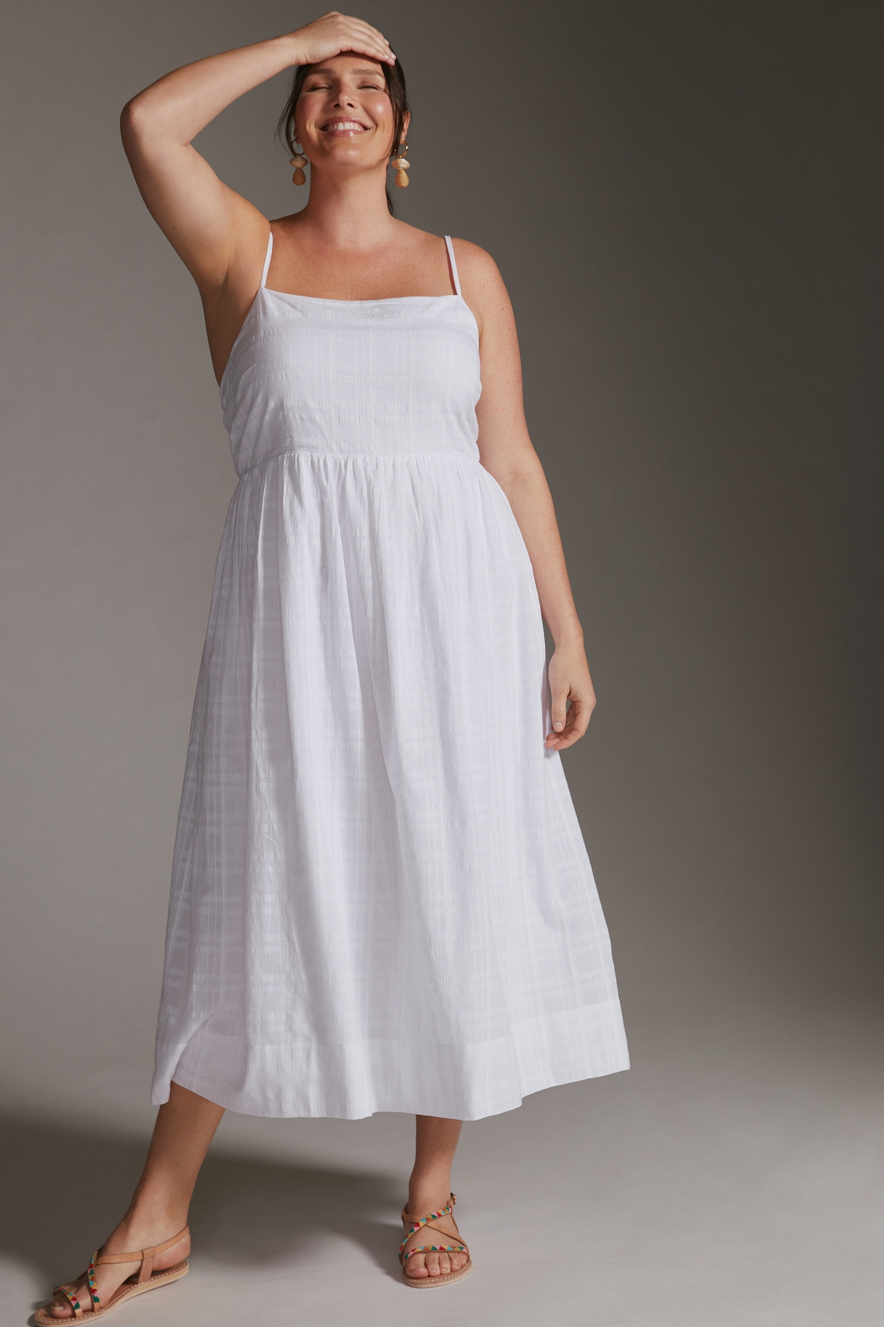 Sunday Brooklyn Squareneck Midi Dress