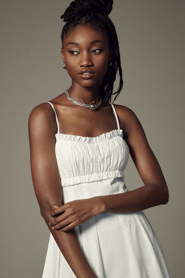 brooklyn corset dress anthropologie Anthropologie Sunday in Brooklyn Sleeveless Corset Midi Dress