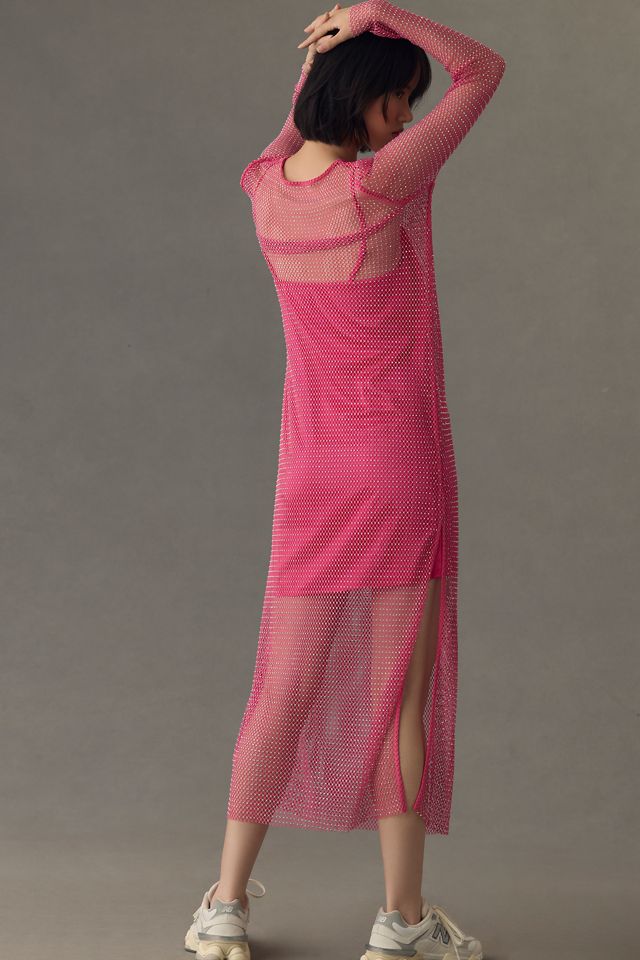 Sunday in Brooklyn Mesh Shine Slim Midi Dress #3